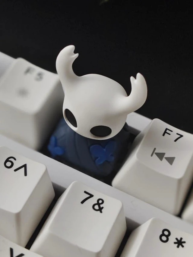Alt view image 2 of 5 - Hollow Knight Keycap, Handmade Artisan Resin Replacement ESC Key | Cool Key Cap for Custom Cherry MX Gaming Mechanical Keyboard