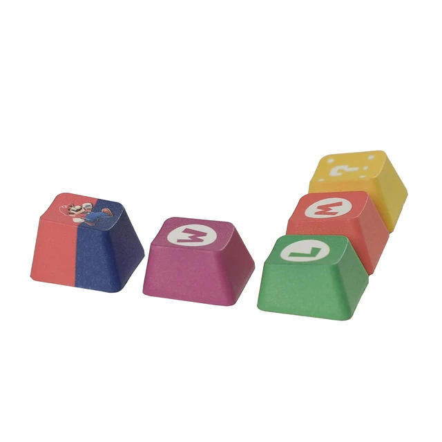 Alt view image 3 of 7 - OEM Profile Mario Novelty Keycap Five Sides Dye-Sublimation Thick PBT Keycaps for MX Mechanical Gaming Keyboard (OEM Mario 4 Keys)