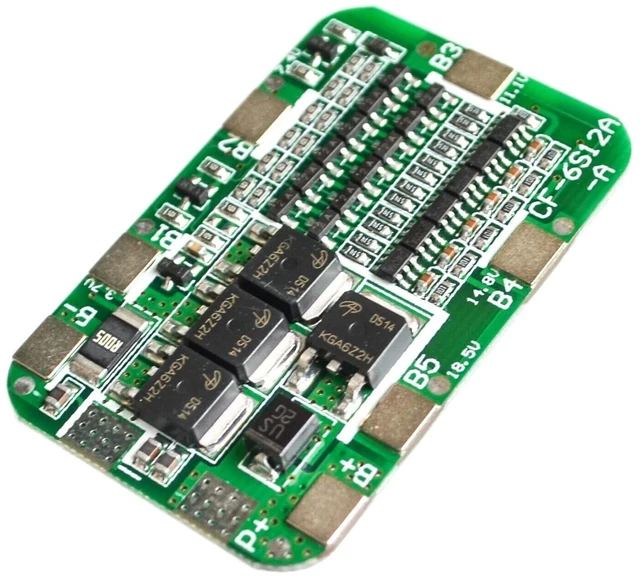 Alt view image 2 of 3 - 6S 15A 24V PCB BMS Protection Board for 6 Pack 18650 Li-ion Lithium Battery Cell Module