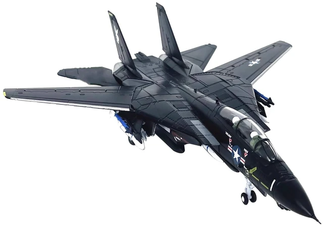 Alt view image 3 of 6 - American F14 Tomcat VX-4 Alloy Model Plane for Office Shelf Display, Quality Diecast Gift Toy Display