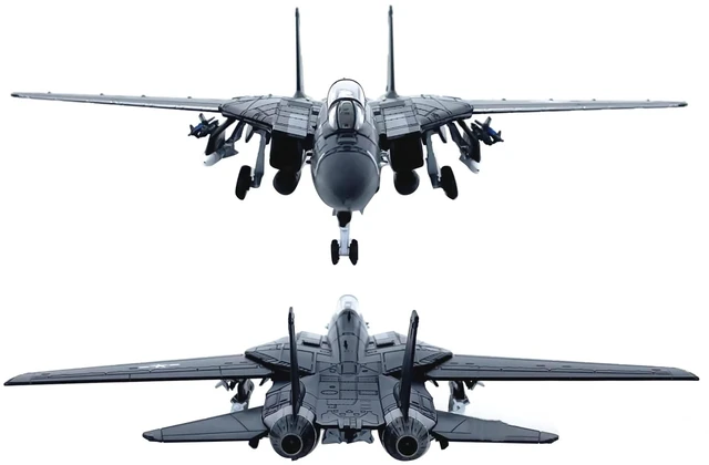 Alt view image 2 of 6 - American F14 Tomcat VX-4 Alloy Model Plane for Office Shelf Display, Quality Diecast Gift Toy Display