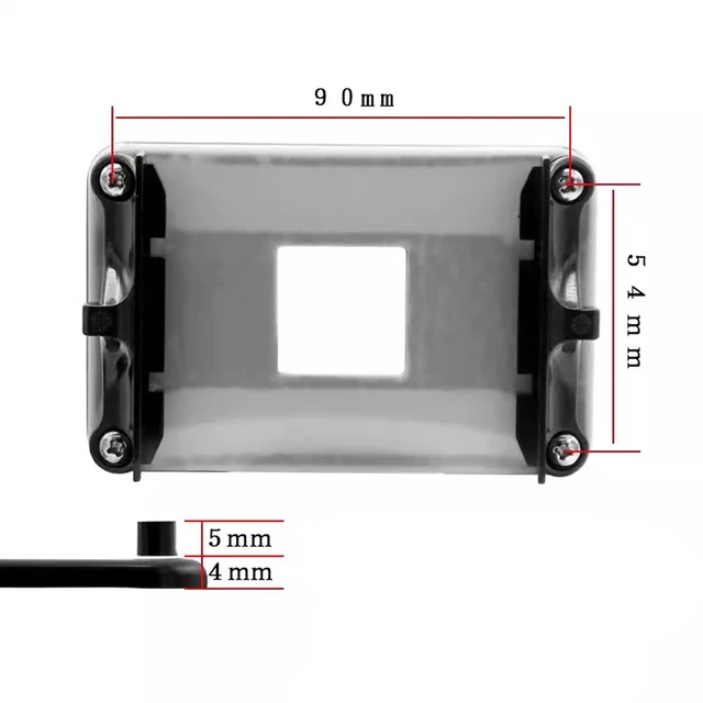 Alt view image 2 of 6 - AM4 CPU Backplate Excellent Heat Dissipation, Easy Replacement for Motherboards for AMD Socket AM4