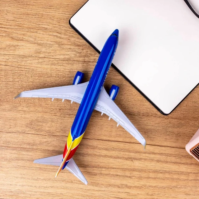 Alt view image 5 of 6 - Model Aircraft 20cm Fit For Southwest Airlines Boeing 737 B737 Airline Diecast Airplane Model With Wheels Collectible Gift Airplane TAPDRA Spare Part