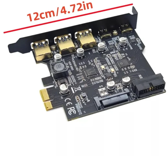 Alt view image 2 of 2 - RENESAS-Based USB Hub Card for Desktops - Supports TYPE-C & TYPE-A, Up to 5Gbps Speed