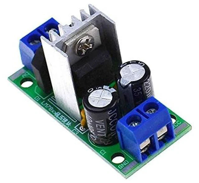 Main image of L7805 LM7805 LM7812 L7812 Voltage Rectifier Regulator 12-24V AC or DC to 5V 12V DC Power Supply Converter Module Board (L7805 5V)