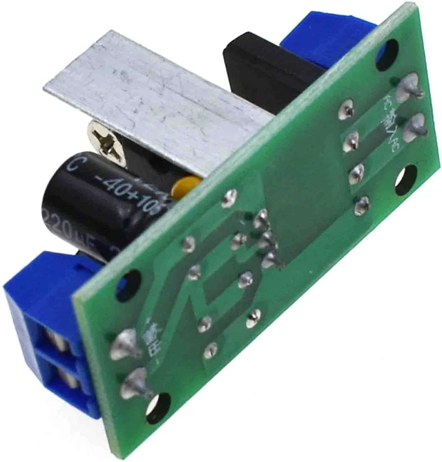 Alt view image 2 of 2 - L7805 LM7805 LM7812 L7812 Voltage Rectifier Regulator 12-24V AC or DC to 5V 12V DC Power Supply Converter Module Board (L7805 5V)