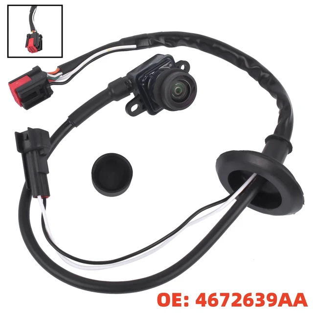 Alt view image 5 of 6 - Waterproof Backup Camera for Dodge Grand Caravan 2011-2020, Night Vision Replacement, 4672639AA