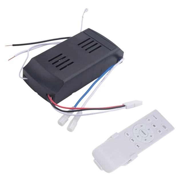 Alt view image 3 of 7 - Universal Ceiling Fan Remote Control Kit 40W 6-Speed Timing Function Replacement Remote for DC Ceiling Fans & Lights