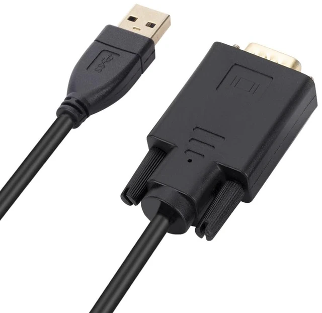 Alt view image 5 of 6 - 1.8m USB 3.0 to VGA Male Cable Converter Adapter 1080P USB3.0 Male to VGA Male for Laptop UHD External Video Projector