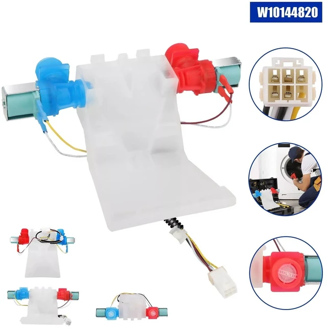 Alt view image 6 of 7 - Washer Inlet Valve Replacement Stable Water Flow for Whirlpool Models Valve