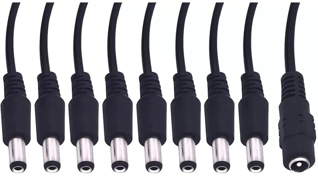 Alt view image 4 of 7 - 1 to 8 DC Power Splitter Cable for Cameras 5.5mm x 2.1mm for Security and Surveillance Applications