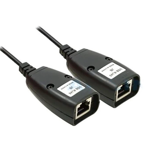 Alt view image 5 of 6 - Self-powered USB 2.0 Male To Female Cat6 Cat5 Cat5e 6 Rj45 LAN Ethernet Network Extender Extension Repeater Adapter Converter Cable