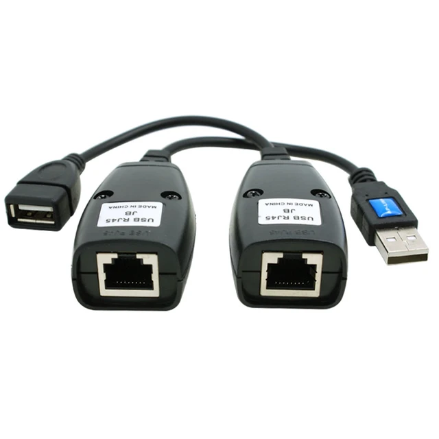 Alt view image 6 of 6 - Self-powered USB 2.0 Male To Female Cat6 Cat5 Cat5e 6 Rj45 LAN Ethernet Network Extender Extension Repeater Adapter Converter Cable