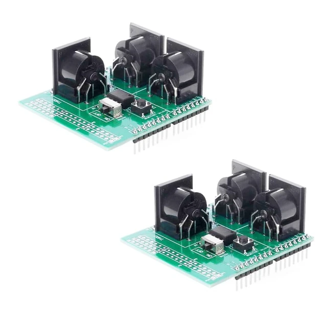 Alt view image 2 of 5 - MIDI Shield Board for R3 AVI PIC Digital Interface Adapter with MIDI IN/OUT/THRU Ports and RUN/PGM Switch