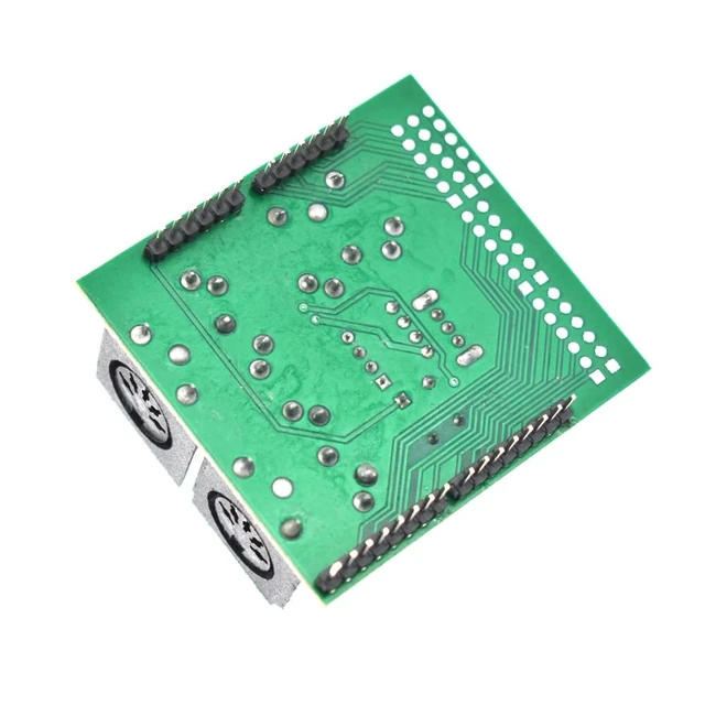 Alt view image 5 of 5 - MIDI Shield Board for R3 AVI PIC Digital Interface Adapter with MIDI IN/OUT/THRU Ports and RUN/PGM Switch