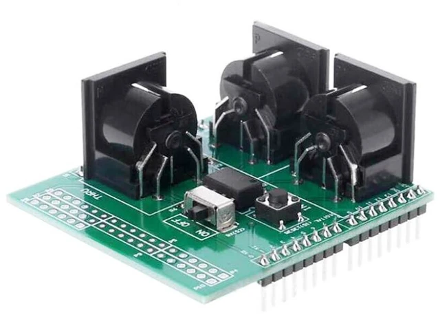 Main image of MIDI Shield Board for R3 AVI PIC Digital Interface Adapter with MIDI IN/OUT/THRU Ports and RUN/PGM Switch