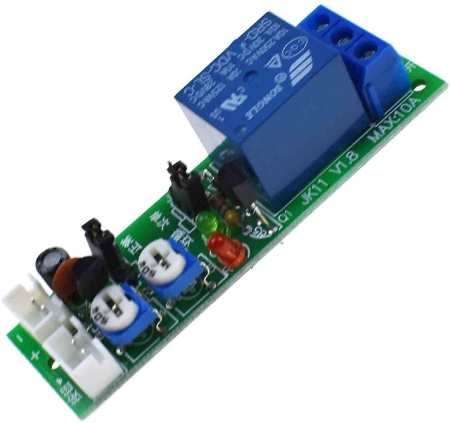Alt view image 2 of 3 - DC 12V 0-120min Infinite Cycle Delay Timing Timer Relay ON Off Switch Loop Module (DC 12V 0-120min)