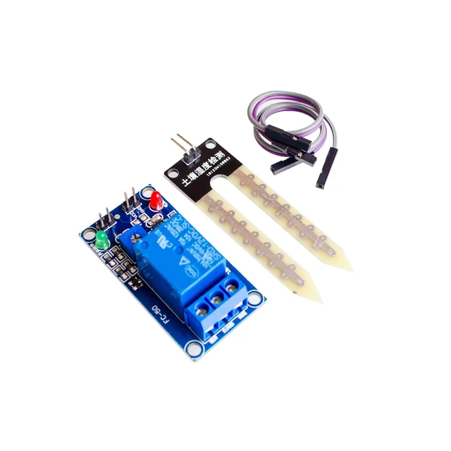 Alt view image 2 of 2 - Soil Moisture Sensor 12V Relay Control Module DC 12V Soil Moisture Sensor Relay Automatic Watering of Humidity Starting Switch