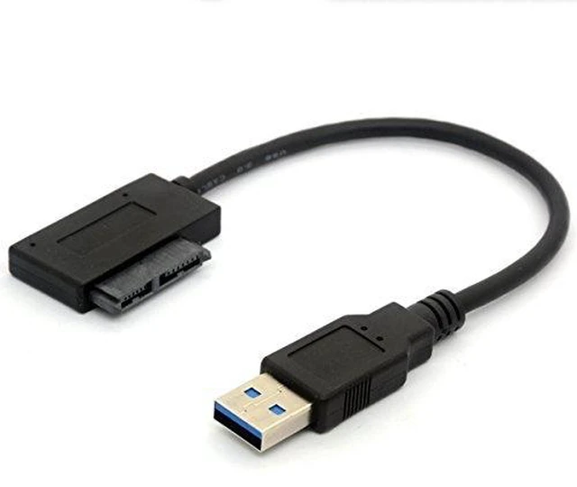 Main image of USB 3.0 to 7+6 13Pin Slimline SATA Cable Adapter | for Laptop CD DVD ROM Optical Drive