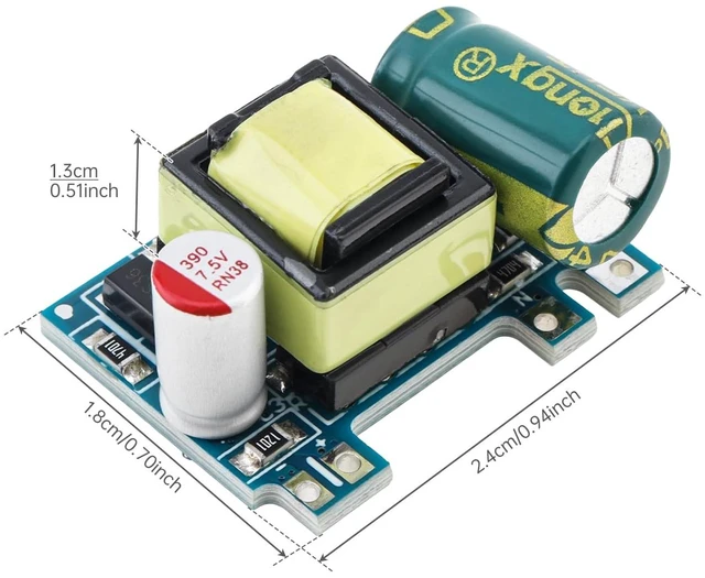 Main image of 1Pcs AC-DC 5V 700mA 3.5W Isolated Switching Power Supply Module Voltage Regulator AC50-270V DC70-390V Input 220V to 5V Converter Buck Modules