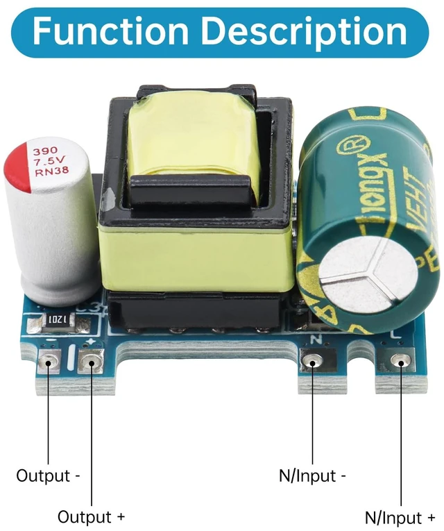 Alt view image 6 of 7 - 1Pcs AC-DC 5V 700mA 3.5W Isolated Switching Power Supply Module Voltage Regulator AC50-270V DC70-390V Input 220V to 5V Converter Buck Modules