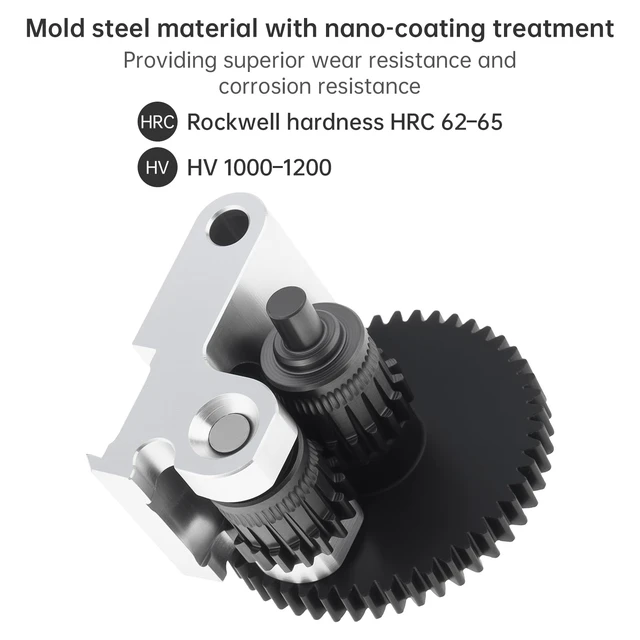 Alt view image 4 of 7 - Upgraded AD5M Extruder Gear Kit Fit for Adventurer 5M / 5M Pro, Nano-Coating Direct Fit Extruder Gear Kit, Compatible with Flashforge Adventurer 5M Accessories 3D Printer Parts
