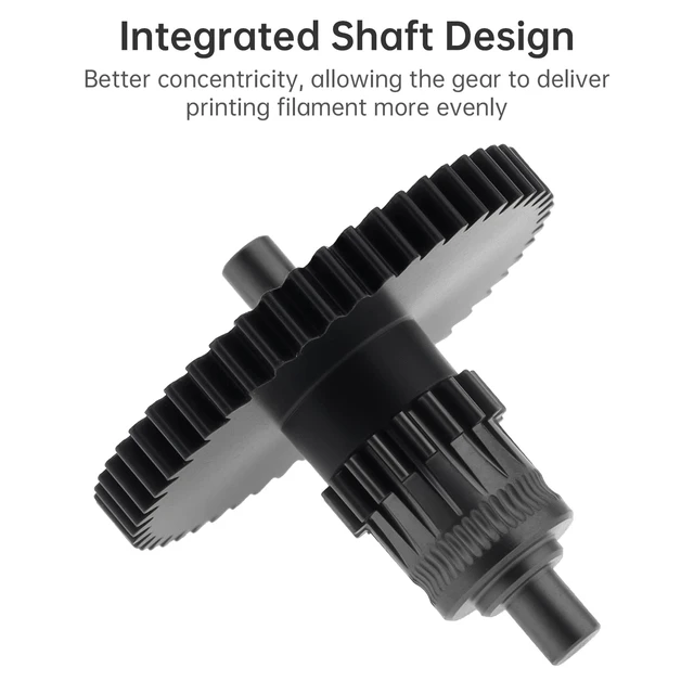 Alt view image 5 of 7 - Upgraded AD5M Extruder Gear Kit Fit for Adventurer 5M / 5M Pro, Nano-Coating Direct Fit Extruder Gear Kit, Compatible with Flashforge Adventurer 5M Accessories 3D Printer Parts