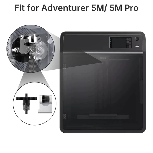 Alt view image 7 of 7 - Upgraded AD5M Extruder Gear Kit Fit for Adventurer 5M / 5M Pro, Nano-Coating Direct Fit Extruder Gear Kit, Compatible with Flashforge Adventurer 5M Accessories 3D Printer Parts