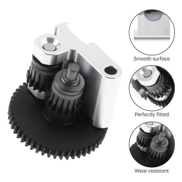 Alt view image 2 of 7 - Upgraded AD5M Extruder Gear Kit Fit for Adventurer 5M / 5M Pro, Nano-Coating Direct Fit Extruder Gear Kit, Compatible with Flashforge Adventurer 5M Accessories 3D Printer Parts