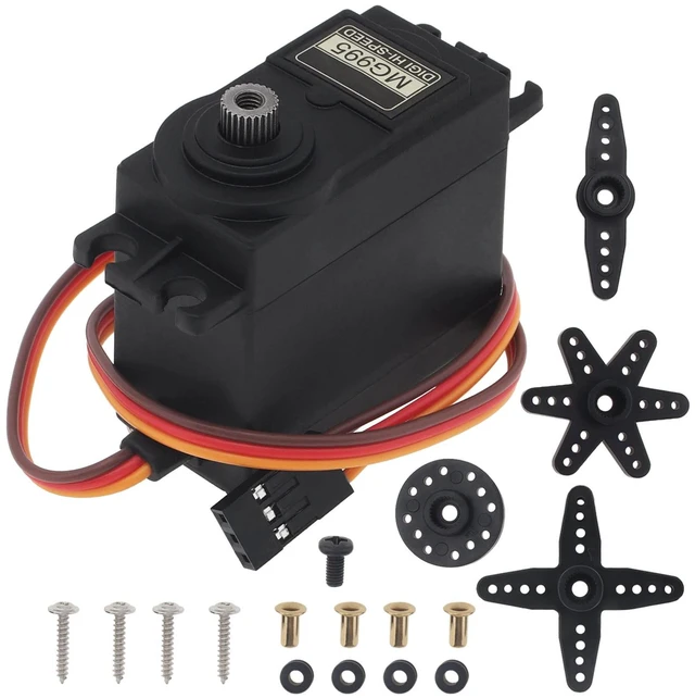 Main image of MG995 Servo Motor Control Angle 180 Degrees Metal Gear High Speed Torque Servo Motor for Smart Car/Robot/RC Helicopter Boat