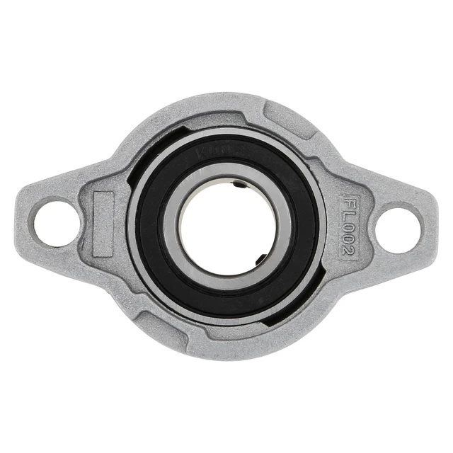 Alt view image 6 of 7 - 4Pcs KFL002 15mm Inner Bore Mounted Flange Mounted Pillow Block Bearings for Diameter 15mm Linear Shaft Rod T8 Lead Screw