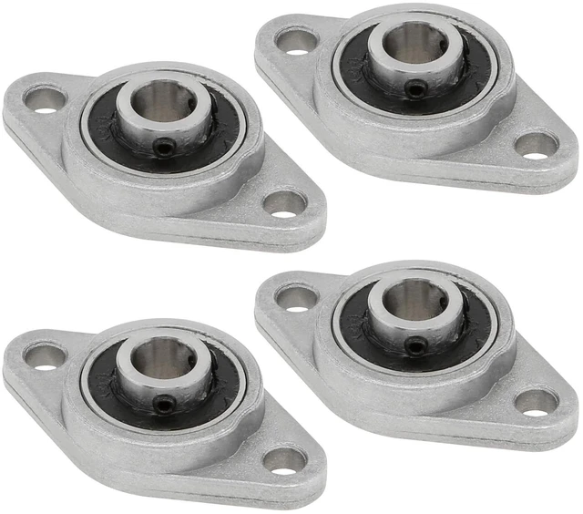 Main image of 4Pcs KFL08 8mm Inner Bore Mounted Flange Mounted Pillow Block Bearings for Diameter 8mm Linear Shaft Rod T8 Lead Screw