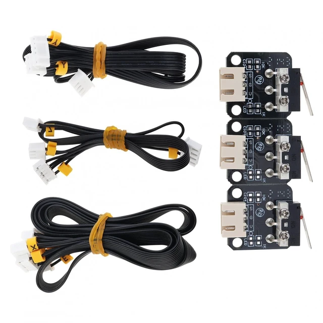 Main image of 3D Printer Part Stepper Motor X Y Z Axis Cable and End Stop Limit Switch | Fit for Ender 3/Ender 3 Pro/Ender 3X. 3Pcs Stepper Motor Cable and 3Pcs Endstop Limited Switch