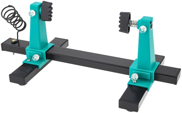 Main image of Adjustable PCB Holder Soldering Clamp with Soldering Iron Pen Holder | Fit for Circuit Board Soldering Desoldering Repair Helping Hand Soldering Tool Holder. 360 Degree Rotation