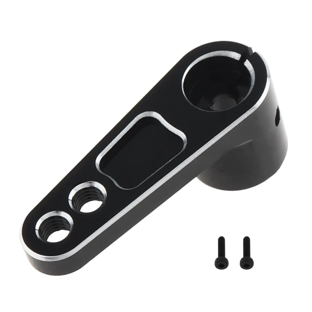 Alt view image 3 of 7 - 2Pcs CNC Aluminum 25T Servo Horn 25 Teeth Motor Steering Arm | Fit for Futaba Savox Power HD/Replacement for 1/8 1/10 RC Off-Road Crawler Drift Racing Car