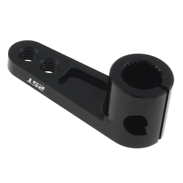 Alt view image 5 of 7 - 2Pcs CNC Aluminum 25T Servo Horn 25 Teeth Motor Steering Arm | Fit for Futaba Savox Power HD/Replacement for 1/8 1/10 RC Off-Road Crawler Drift Racing Car