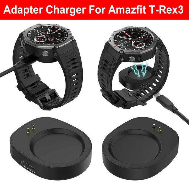 Alt view image 2 of 4 - Charger Adapter Charging Dock Adapter Type C watch Charger Base Charger Converter for Amazfit Balance A2286/ T-Rex 3 A2322