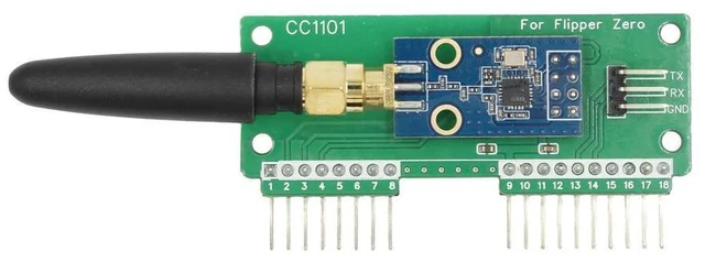 Main image of For Flipper Zero WiFi CC1101 433Mhz Development Board Multifunction GPIO CC1101 Mouse Module SubGhz GPIO 433Mhz Antenna Module