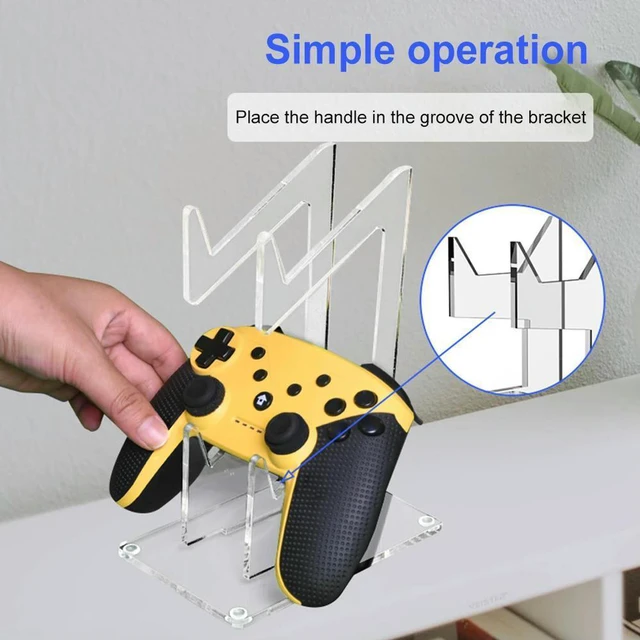 Alt view image 3 of 3 - Double-deck Game Controller Holder Space Saving Game Controller Bracket Mount Accessories Gamepad Headset Stand for PS4/PS3/Xbox