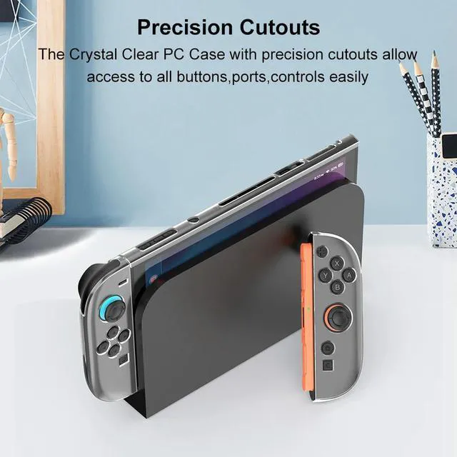 Alt view image 4 of 4 - for Switch 2 Split Case Cover Transparent Protective Case Anti-Scratch PC Hard Shell Skin Case Cover Gaming Console Accessories