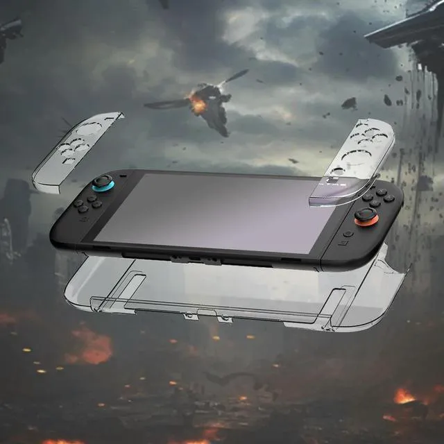 Alt view image 3 of 4 - for Switch 2 Split Case Cover Transparent Protective Case Anti-Scratch PC Hard Shell Skin Case Cover Gaming Console Accessories