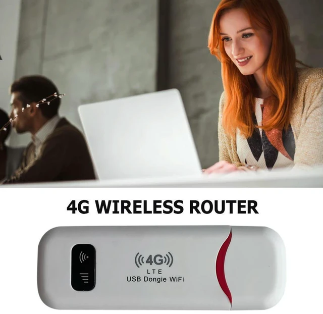 Alt view image 2 of 3 - 4G LTE WiFi Router 150Mbps Portable WiFi USB Mobile WiFi Router SIM Card Slot Network Adapter 4G Card Router for Home Office
