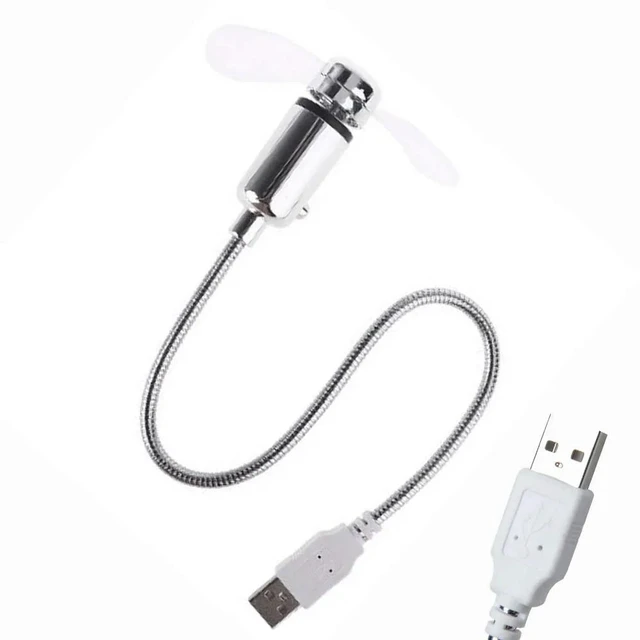 Alt view image 2 of 3 - Portable USB-Powered Cooling Fan Gooseneck Air Blower Flexible USB Cooling Fan for Desktop PC Computer Laptop Notebook