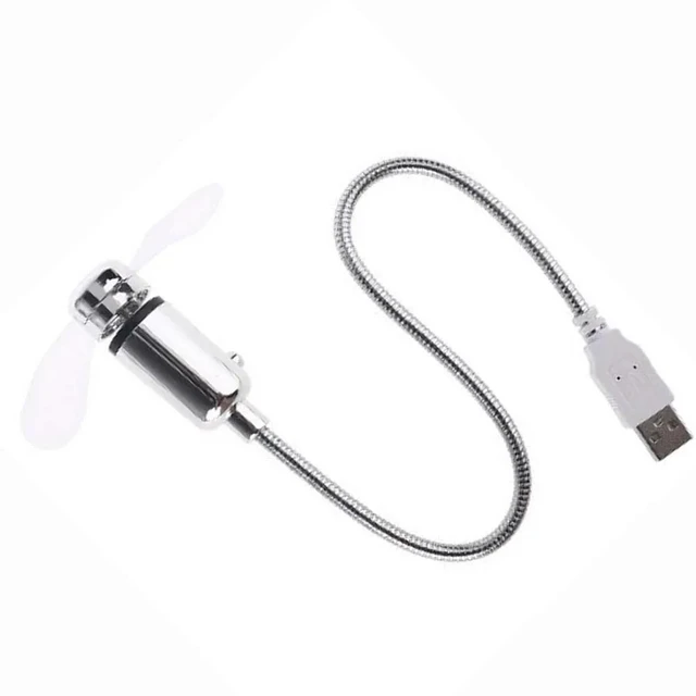 Alt view image 3 of 3 - Portable USB-Powered Cooling Fan Gooseneck Air Blower Flexible USB Cooling Fan for Desktop PC Computer Laptop Notebook