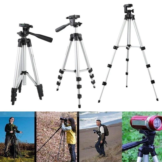 Alt view image 3 of 3 - Universal Digital Camera Tripod Stand Lightweight 42.5in Video Filming Table Stand Heavy Duty Adjustable for Panasonic