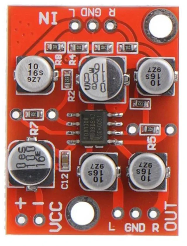Main image of 10PCS DC 5V-15V AD828 Stereo Preamp Preamplifier Module AMP Module Microphone Preamp Module