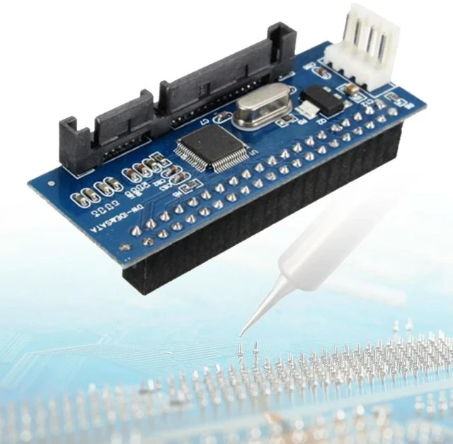 Main image of IDE To SATA Converter Card Parallel To Serial Hard Drive Converter IDE Female To SATA Male Adapter for 3.5inch Hard Disk Drive