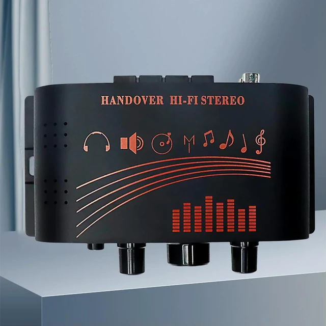 Alt view image 3 of 4 - AK170 Audio Power Amplifier RCA Input Portable Sound Amplifier 20W*2 Speaker Amp Dual Channel with LED Light Ring Car Home Use