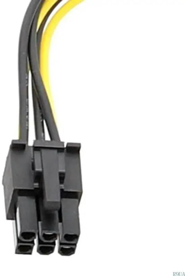 Alt view image 3 of 7 - 6Pin to 4Pin Cord PCIExpress Power Connector Converter Cable for Video Cards
