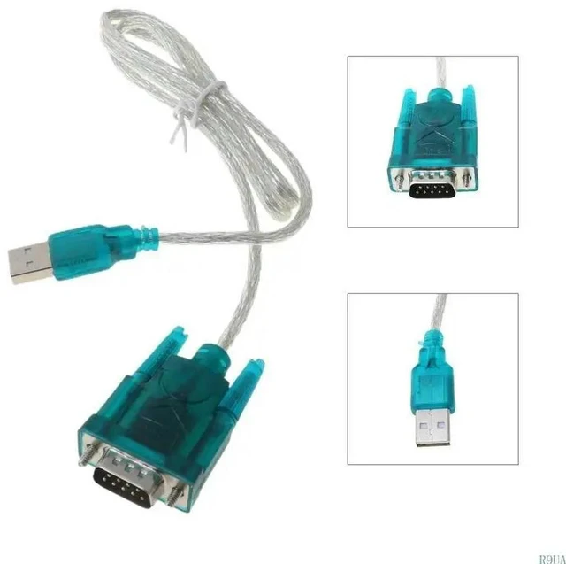Main image of Black USB To RS232 RS-232(DB9) Serial Cable Standard Adapter Converter For PC